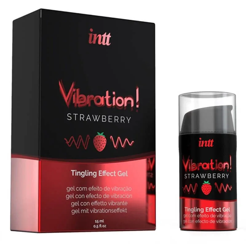 Intt Vibration!, gel stimulant cu efect de vibrație, căpșuni, 15 ml — preț și oferte