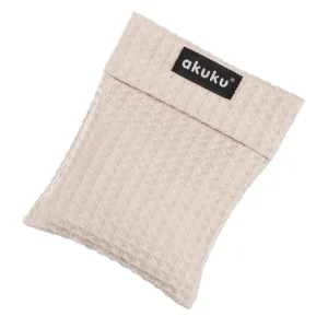 AKUKU, sticlă de apă caldă cu pietre de cireș, bej, 13 x 16 cm, 1 buc