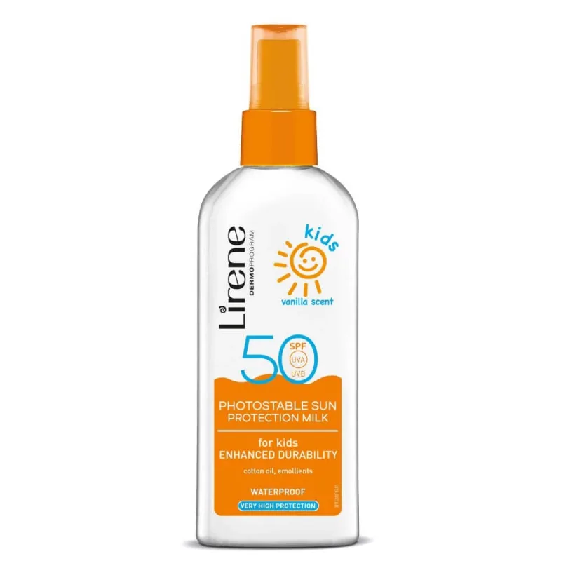 Lapte de corp cu SPF 50 pentru copii, 150 ml, Lirene — preț și oferte