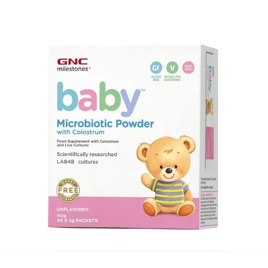 Pulbere cu Colostru fara arome, Baby, 20 plicuri, GNC Milestones — preț și oferte