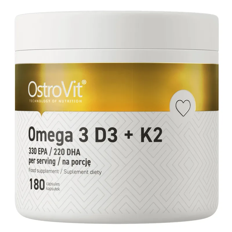 OstroVit Omega 3, D3 + K2, 180 capsule — preț și oferte