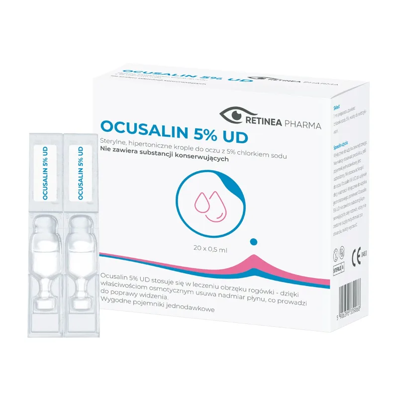 Ocusalin 5% UD, picături pentru ochi, 0,5 ml x 20 minims — preț și oferte