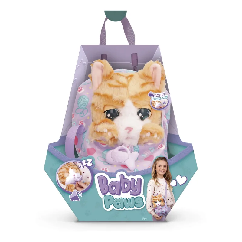 Jucarie interactiva Pisica, +3 ani, 30 cm, Baby Paws — preț și oferte