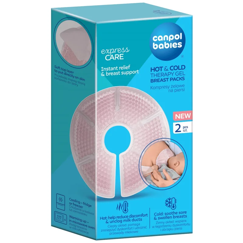 Canpol Babies, comprese cu gel pentru sâni, 2 bucăți — preț și oferte
