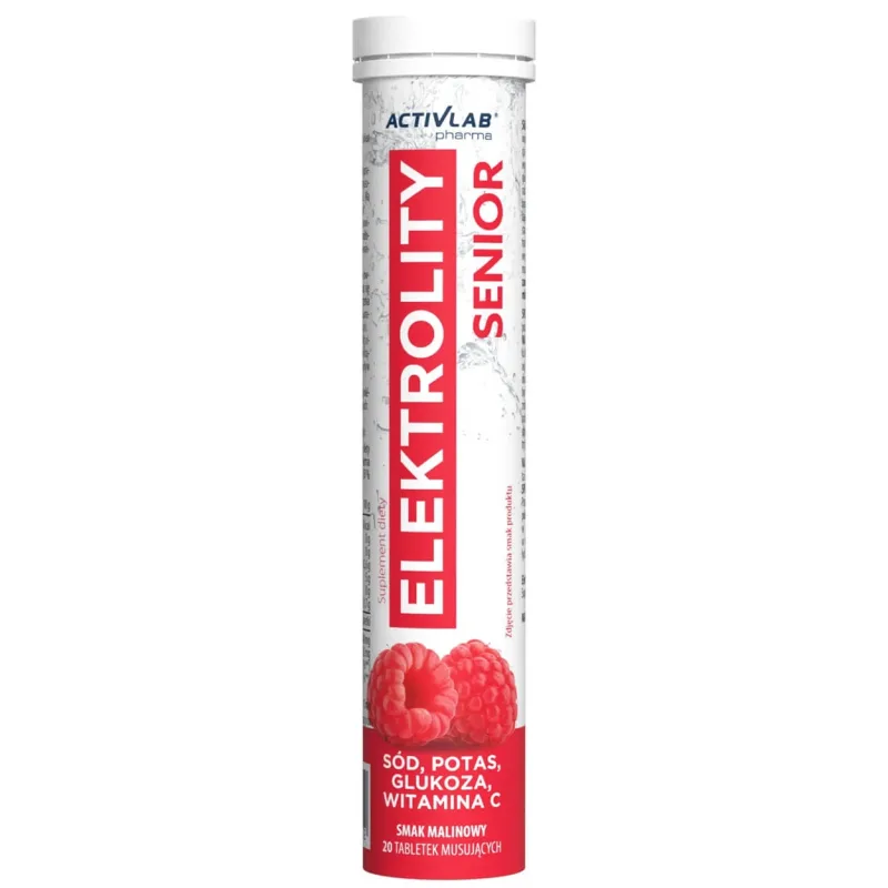 ActivLab Pharma Elektrolity Senior, zmeură, 20 comprimate efervescente — preț și oferte