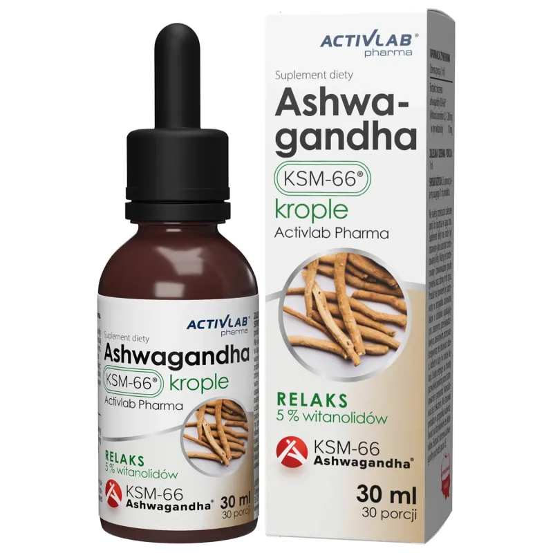 ActivLab Pharma Ashwagandha KSM-66, picături, 30 ml — preț și oferte