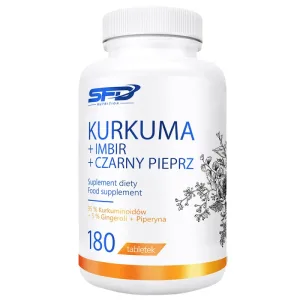 SFD Turmeric + Ghimbir + Piper negru, 180 comprimate