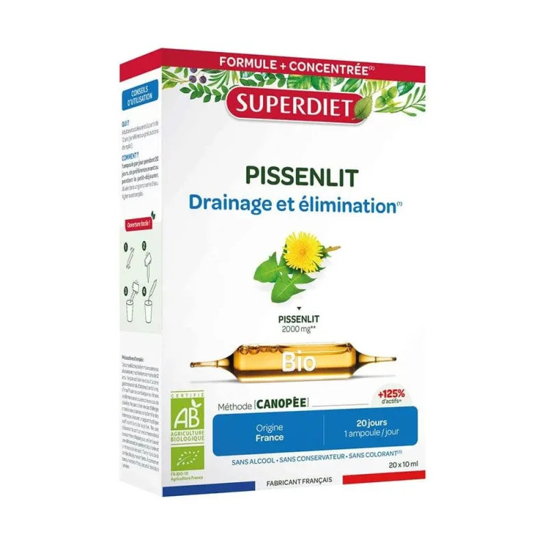 Superdiet Păpădie Bio Eliminare 20 Ampule Drainage Et Élimination 15ml — preț și oferte