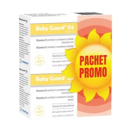 Baby Guard D3, 40+40 capsule, Elantis Elantis Farma — preț și oferte