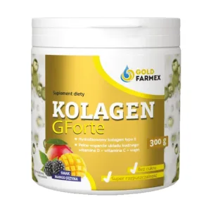 Goldfarmex Colagen Gforte, aromă de mango și afine, 300 g