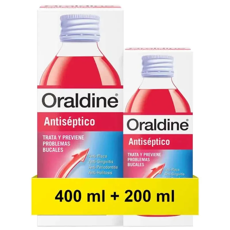 Apa de gură antiseptică Oraldine, 400ml+GIFT 200ml — preț și oferte