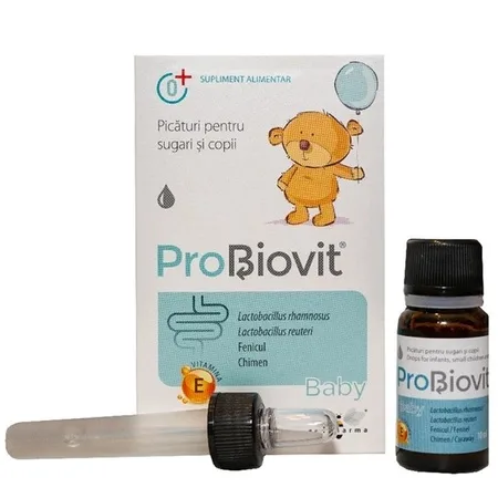 Picaturi cu probiotice pentru copii Probiovit Baby, 10 ml, Apipharma — preț și oferte