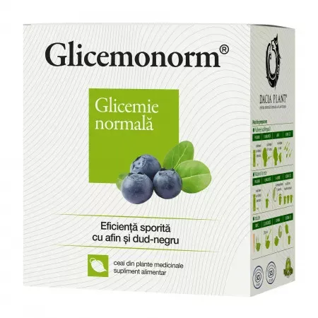 Ceai glicemonorm, 50g, Dacia Plant — preț și oferte