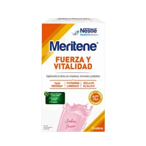 Meritene Putere și vitalitate căpșuni 15 pliculețe 30g
