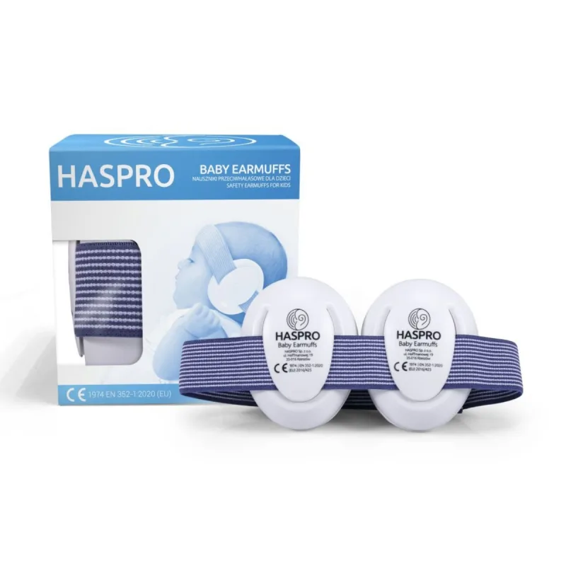 Casti de protectie fonica pentru bebelusi 0-3 ani – Albastru, HASPRO Baby — preț și oferte