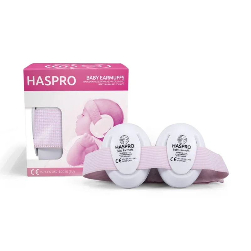 Casti de protectie fonica pentru bebelusi 0-3 ani – Roz, HASPRO Baby — preț și oferte