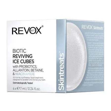 Tratament facial Skintreats Biotic Reviving Ice Cubes, 6 Х 7 ml, Revox — preț și oferte