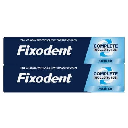 Pachet Crema adeziva pentru proteza dentara Complete Strong Hold Fresh, 2 x 47 g, Fixodent — preț și oferte