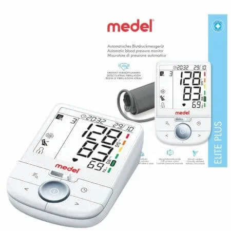 Tensiometru pentru brat, cu ecran mare Elite Plus, Medel — preț și oferte