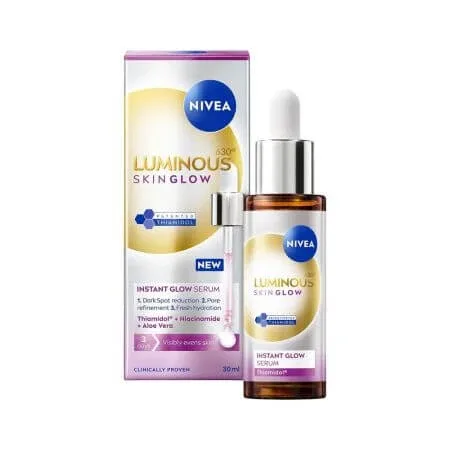 Serum pentru fata iluminator Luminous Skin Glow, 30 ml, Nivea — preț și oferte