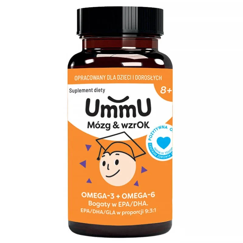 UmmU Brain & Brain, pentru copii de la 8 ani, 120 capsule USP — preț și oferte