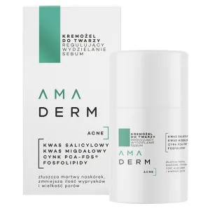 Amaderm Acne, gel cremă de față seboregulatoare, 50 ml