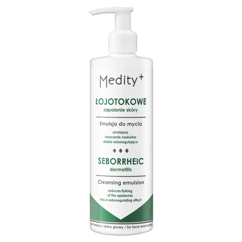 Ava Medity+ Dermatită seboreică, emulsie de curățare pentru față și scalp, 200 ml — preț și oferte