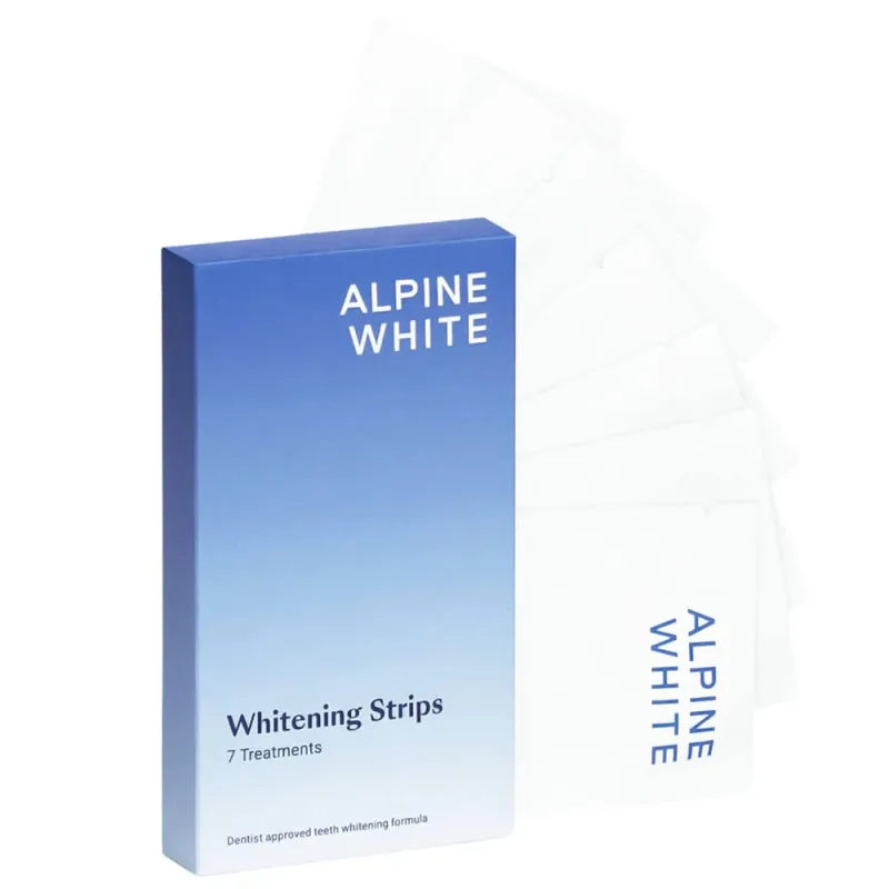 Alpine White Whitening, benzi de albire a dinților, 14 bucăți — preț și oferte