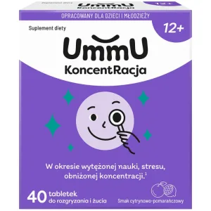 Concentrație UmmU, pentru copii de la 12 ani, 40 comprimate