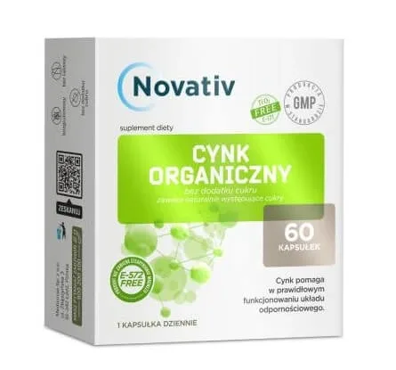 Novativ Zinc organic, 60 capsule — preț și oferte