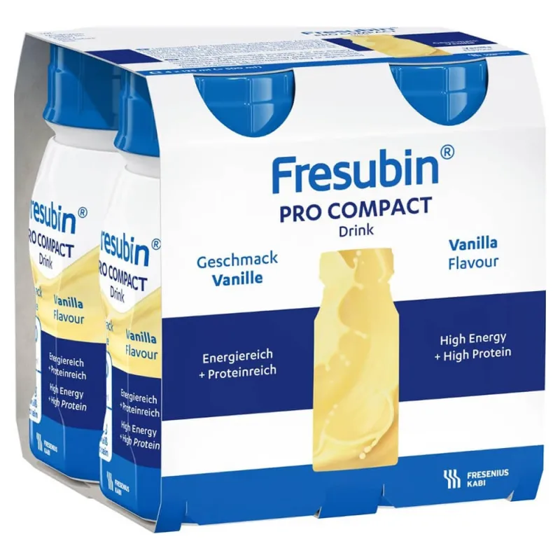 Fresubin Pro Compact Drink, preparat nutritiv, aromă de vanilie, 4 x 125 ml — preț și oferte
