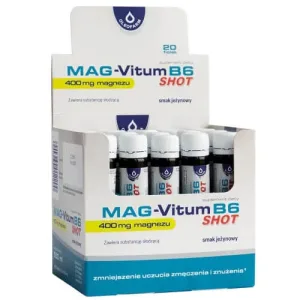 Mag-Vitum B6, shot, aromă de mure, 25 ml x 20 flacoane