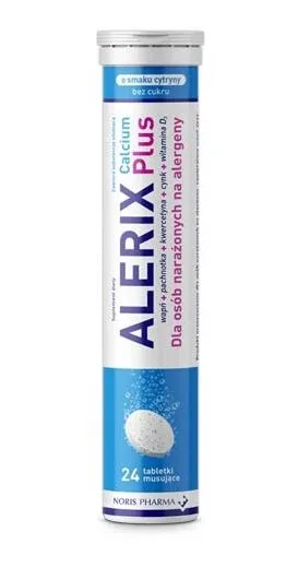 Alerix Calcium Plus, 24 comprimate efervescente Noris — preț și oferte