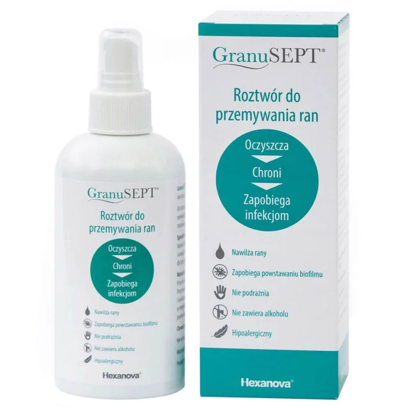 GranuSept, soluție de curățare a rănilor, 250 ml Hexanova — preț și oferte