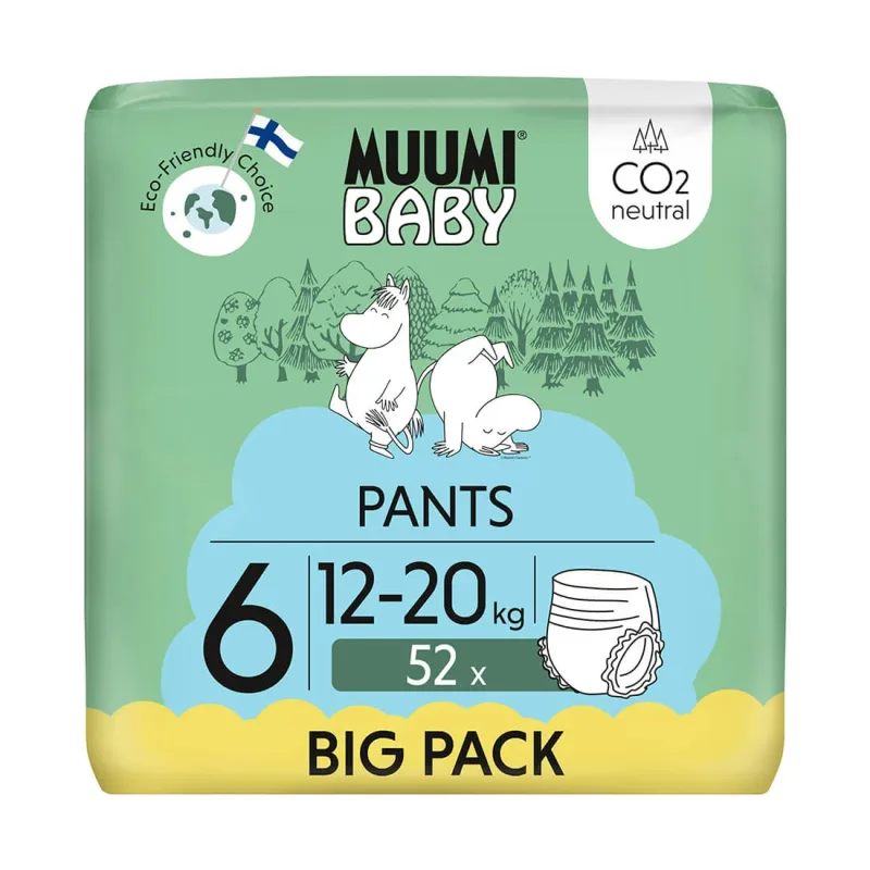 Muumi Baby, scutece, mărimea 6, 12-20 kg, 52 buc Delia Cosmetics — preț și oferte