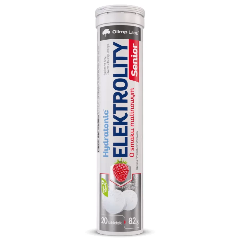 Olimp Hydratonic Elektrolity Senior, aromă de zmeură, 20 comprimate efervescente Olimp Labs — preț și oferte