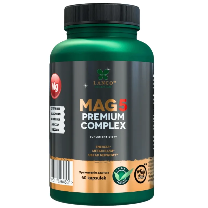 Lanco Nutritions Mag5 Premium Complex, 60 capsule — preț și oferte
