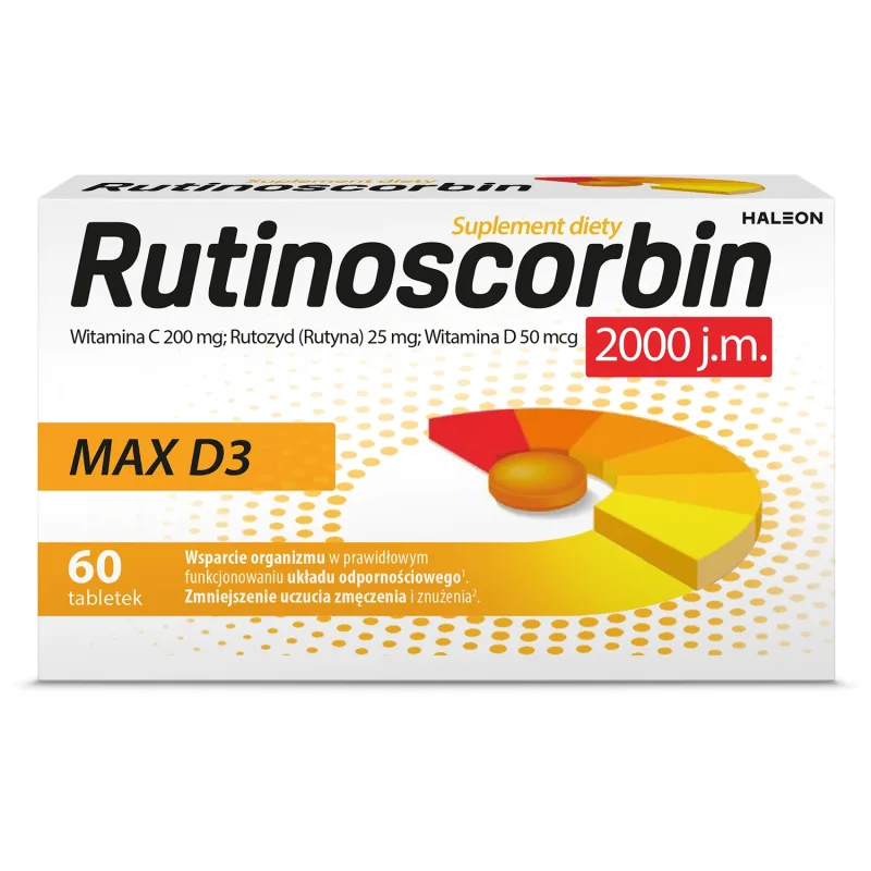 Rutinoscorbin Max D3, 60 comprimate HALEON — preț și oferte