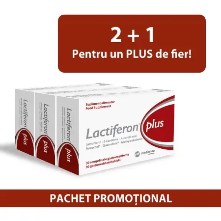 Pachet Lactiferon Plus, 2 + 1 bucati, Meditrina Pharmaceuticals — preț și oferte