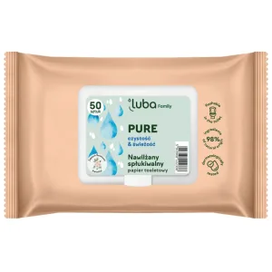 Luba Eco Family, hârtie igienică umedă, pură, 50 bucăți