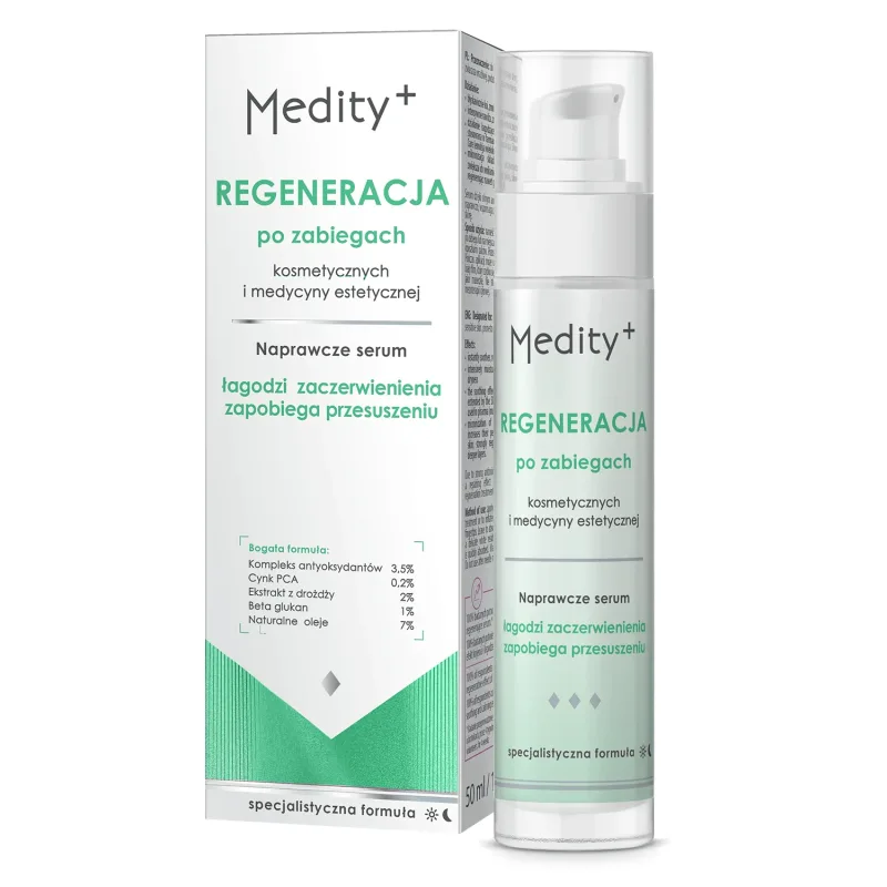 Ava Medity+ Regeneration, ser reparator după proceduri cosmetice și de medicină estetică, 50 ml — preț și oferte