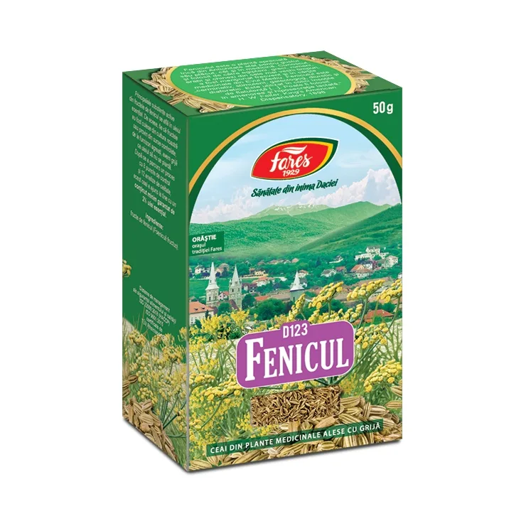 Fenicul, D123, ceai 50 g Fares — preț și oferte