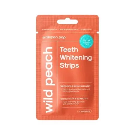 Benzi pentru albirea dintilor, Pop Wild Peach, 7x2 bucati, Smilepen Pop — preț și oferte