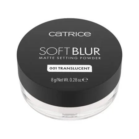 Pudra pentru fixare mata, 001 Translucent, Soft Blur Matte Setting Powder, 8 g, Catrice — preț și oferte