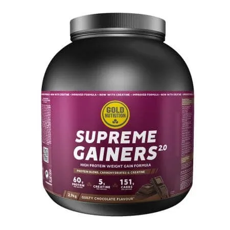 Supreme Gainers 2.0 cu aroma de ciocolata, 2900 g, Gold Nutrition — preț și oferte