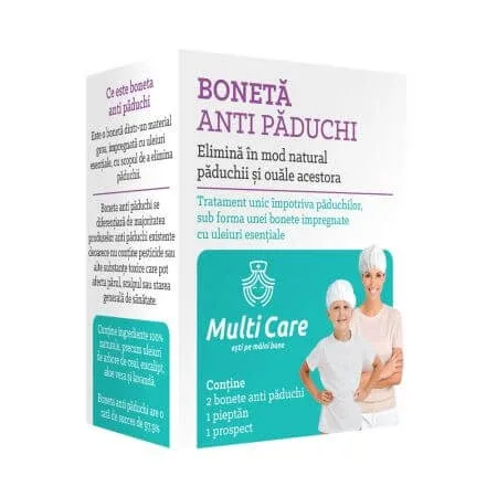 Boneta antipaduchi + pieptan Multi Care, 2 bonete + 1 pieptan, Self Care SELF CARE MEDICAL — preț și oferte