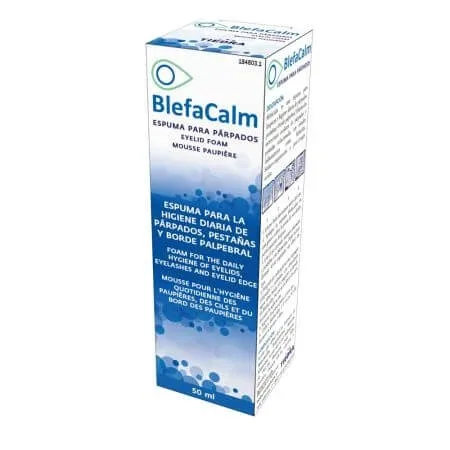Spuma pentru igiena zilnica a pleoapelor si genelor, 50 ml, Blefacalm — preț și oferte