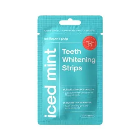 Benzi pentru albirea dintilor, Pop Iced Mint, 7x2 bucati, Smilepen Pop — preț și oferte