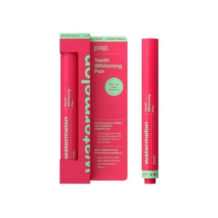 Stilou pentru albirea dintilor, Pop Teeth Whitening Pen Watermelon, 4 ml, Smilepen Pop — preț și oferte
