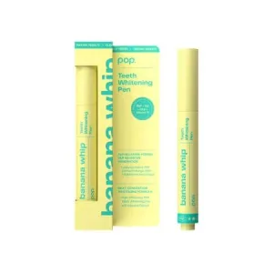 Stilou pentru albirea dintilor, Pop Teeth Whitening Pen Banana, 4 ml, Smilepen Pop
